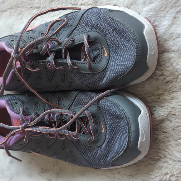 Nike Revolution 2 Women's Size 10.5 Gray Purple Orange Running Athletic Shoes - Picture 2 of 9